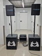 PA set, Behringer PMP4000 met HK Audio (tops en subs), Ophalen, Gebruikt, 500 tot 1000 watt, P.A.