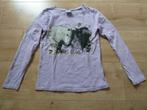Shirt lange mouwen lila met paarden maat 134/140, Ophalen of Verzenden, Zo goed als nieuw, Meisje, Shirt of Longsleeve