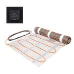 Robot vloerverwarmingsmat 4 m² incl. wifi-thermostaat, zwart, Thermostaat, Minder dan 30 cm, ,, Nieuw