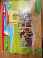Schleich ponystal met ikslanderhengst set 42609, Verzamelen, Speelgoed, Ophalen of Verzenden, Gebruikt