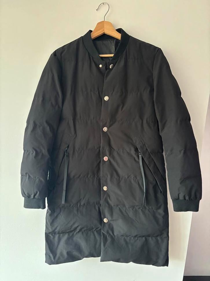 Jas maat M/L, Kleding | Heren, Jassen | Winter, Zo goed als nieuw, Maat 52/54 (L), Zwart, Ophalen of Verzenden