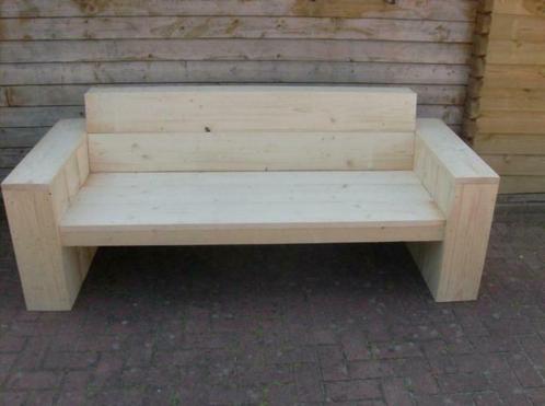 Steigerhouten Loungebank | Loungebanken steigerhout, Tuin en Terras, Tuinmeubel-accessoires, Ophalen