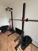 Squatrack set met barbell, Ophalen, Gebruikt, Benen, Halterset