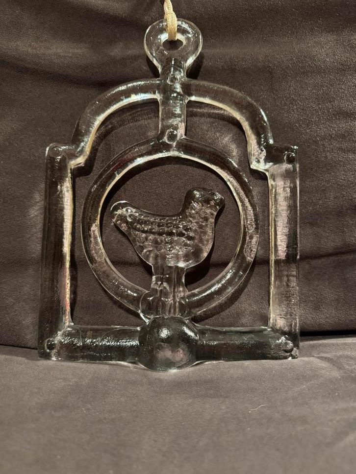 Kosta Boda suncatcher met vogel, ontwerp van Bertil Vallien, Antiek en Kunst, Kunst | Designobjecten, Ophalen of Verzenden