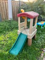 Kunstof kinder huisje met glijbaan, Kinderen en Baby's, Speelgoed | Buiten | Speeltoestellen, Ophalen, Zo goed als nieuw, Glijbaan