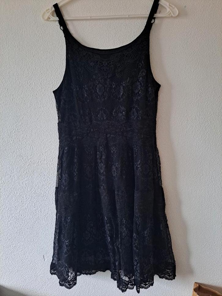 zwarte vila jurk maat XL, Kleding | Dames, Grote Maten, Zo goed als nieuw, Jurk, Zwart, Ophalen of Verzenden