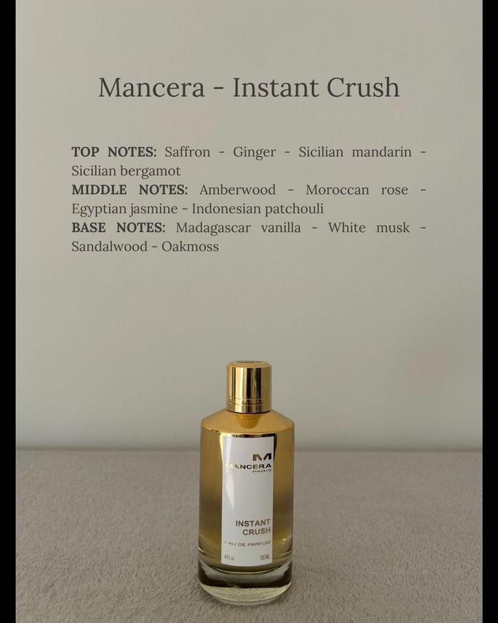MANCERA - INSTANT CRUSH -> 2-5-10 ml, Sieraden, Tassen en Uiterlijk, Uiterlijk | Parfum, Nieuw, Verzenden