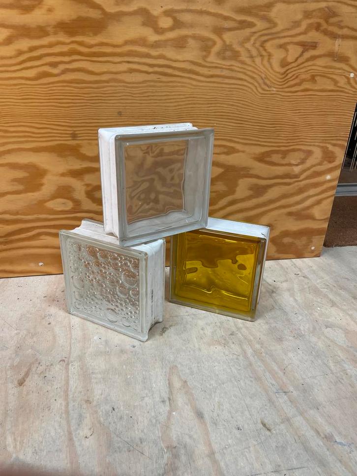 Glasblokken - gebruikt, goede staat, Hobby en Vrije tijd, Knutselen, Gebruikt, Ophalen of Verzenden