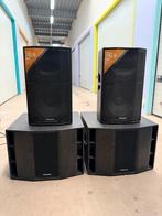 Actieve Pioneer XPRS 15” & Actieve dubbel 15” sub, Gebruikt, Complete surroundset, 120 watt of meer, Ophalen