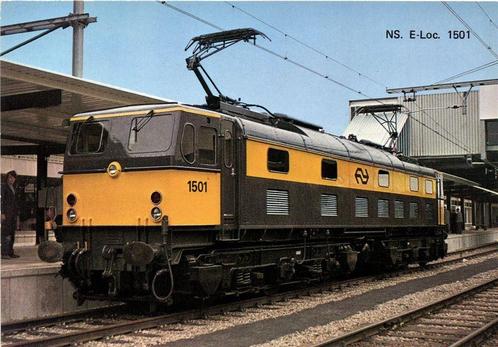 NS. E-loc. 1501 - ongelopen, Verzamelen, Ansichtkaarten | Themakaarten, Ongelopen, 1920 tot 1940, Overige thema's, Ophalen of Verzenden