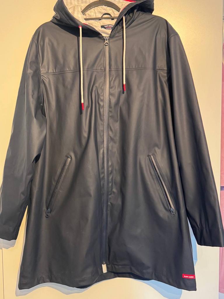Zgan Gewatteerde regenjas van Saint James Maat XL, Kleding | Dames, Ophalen of Verzenden, Zo goed als nieuw, Maat 46/48 (XL) of groter