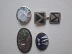 4 Mexico  broches annex hanger, verzilverd, Ophalen of Verzenden, Zilver, Overige materialen