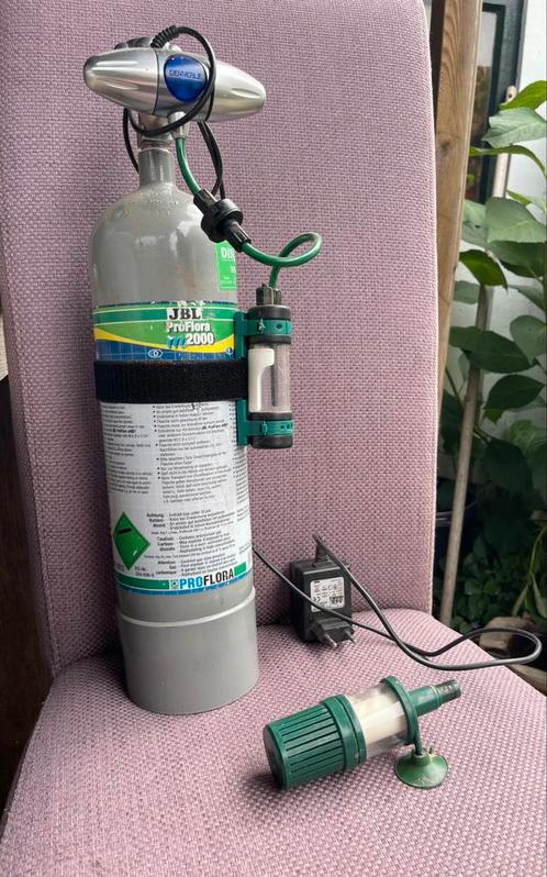 JBL ProFlora m2000 co2 set - bellenteller en magneet ventiel, Dieren en Toebehoren, Vissen | Aquaria en Toebehoren, Filter of Co2