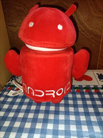 Android rode knuffel met draaibaar hoofd 20 cm beschikbaar voor biedingen