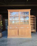 Grote teakhouten buffetkast | Teak vitrinekast #2533, Niet ingevuld, Gebruikt, 200 cm of meer, Niet ingevuld
