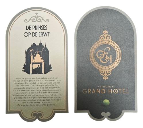 Efteling Grand Hotel de prinses op de erwt tekst *Nieuw*, Verzamelen, Efteling, Nieuw, Ophalen of Verzenden