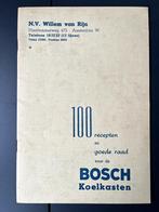 100 Recepten en goede raad voor de Bosch Koelkasten, Witgoed en Apparatuur, Koelkasten en IJskasten, Ophalen of Verzenden, Gebruikt
