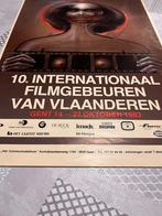 Vintage Poster 10e Internationaal Filmgebeuren van Vlaandere, Deurposter of groter, Ophalen of Verzenden, Film en Tv, Rechthoekig Staand