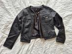 Guess jasje zwart lederlook, Kinderen en Baby's, Kinderkleding | Maat 122, Ophalen of Verzenden, Zo goed als nieuw, Meisje, Jas