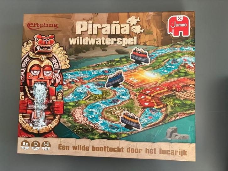 SINTAANBIEDING Ganzenbord Efteling - Pirana Wildwaterspel, Hobby en Vrije tijd, Gezelschapsspellen | Bordspellen, Zo goed als nieuw