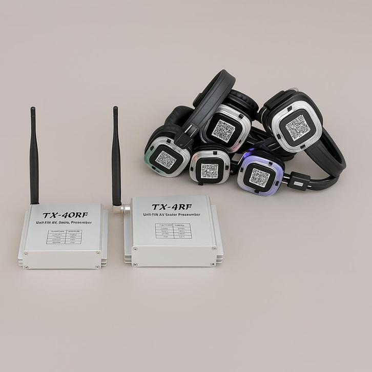 Complete Silent Disco Set te Koop, Hobby en Vrije tijd, Feestartikelen, Zo goed als nieuw, Feestartikel, Ophalen