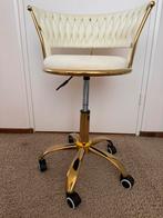 Kaptafel stoel in hoogte verstelbaar *NIEUW*, Ophalen, Nieuw, Wit, Bureaustoel