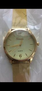 Trendy goudkleurig horloge, quartz (nieuw in verpakking), Overige merken, Overige materialen, Polshorloge, Overige materialen