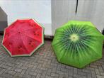 9 stuks parasols meloen, kiwi en sinaasappel, Sieraden, Tassen en Uiterlijk, Paraplu's, Ophalen of Verzenden, Nieuw