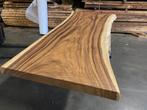 Boomstam tafelbladen Suar tropisch hardhout! 1ste klasse!, 100 tot 150 cm, Eikenhout, Niet ingevuld, Vijf personen of meer