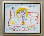 Anton Heyboer 1924-2005 ==fraaie compositie==doek 50x60 cm, Antiek en Kunst, Kunst | Schilderijen | Klassiek, Ophalen of Verzenden