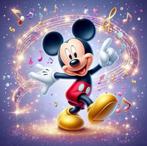 Diamond painting Mickey Mouse 50x50 ronde steentjes, Ophalen of Verzenden, Nieuw, Knutselwerk