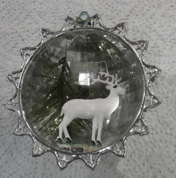 Vintage Diorama kerstbal (3) beschikbaar voor biedingen