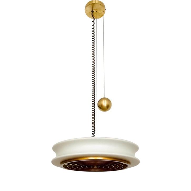 Zeldzame hanglamp ORION Staff Leuchten 1960 winnaar IF award, Huis en Inrichting, Lampen | Hanglampen, Gebruikt, Minder dan 50 cm