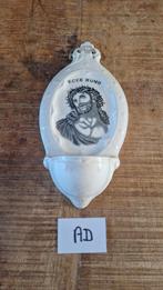 (AD) Antieke wijwaterbakje Ecce homo Petrus Regout Maastrich, Antiek en Kunst, Antiek | Religie, Ophalen of Verzenden