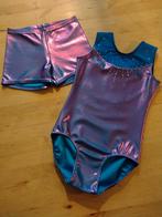 Turnpakje+broekje mt 134/140 nieuw handwerk, Blauw, Nieuw, Turnpak(je), Kindermaat 122 t/m 140