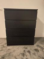 Ikea ladenkast malm zwart, Huis en Inrichting, Kasten | Ladekasten, Ophalen, 50 tot 100 cm, Zo goed als nieuw, 3 of 4 laden