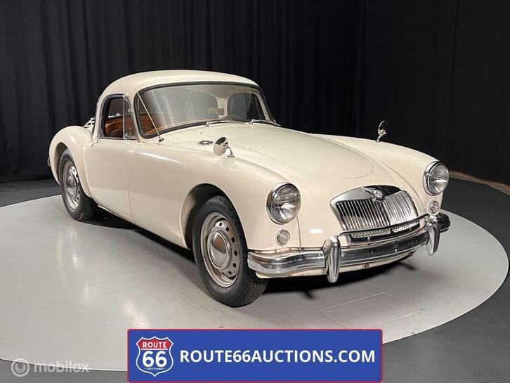 MG MGA Coupe 1500 | 1959 | Route 66 Auctions, Auto's, Oldtimers, Bedrijf, Te koop, MG, Benzine, Overige carrosserieën, Handgeschakeld