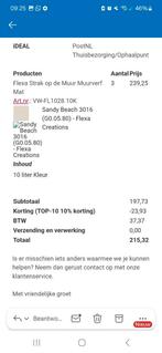 Flexa sandy beach 10 liter, Doe-het-zelf en Verbouw, Verf, Beits en Lak, Ophalen of Verzenden, Nieuw, Wit