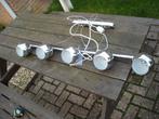 Lamp hanglamp met 5 chromen halve bollen totaal 1 meter, Huis en Inrichting, Gebruikt, Ophalen of Verzenden, 75 cm of meer