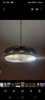 Vintage hanglamp, Huis en Inrichting, Lampen | Hanglampen, Ophalen of Verzenden, Zo goed als nieuw, Glas, Minder dan 50 cm