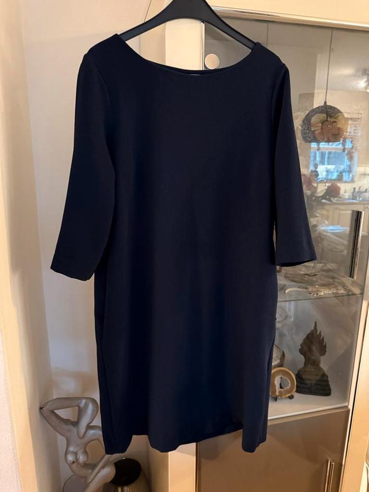 Elegante blauwe jurk - Maat M Ottod ‘Ame, Kleding | Dames, Jurken, Gedragen, Maat 38/40 (M), Blauw, Boven de knie, Ophalen of Verzenden