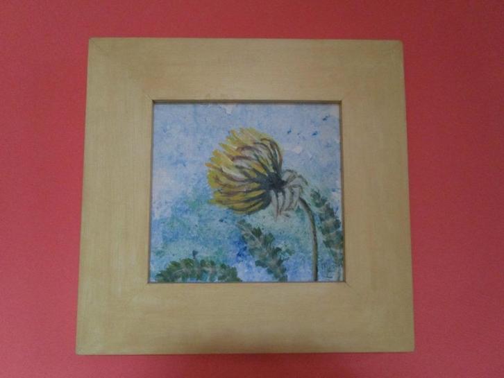 Schilderij, schilderijtje, Huis en Inrichting, Woonaccessoires | Schilderijen, Tekeningen en Foto's, Schilderij, Minder dan 50 cm