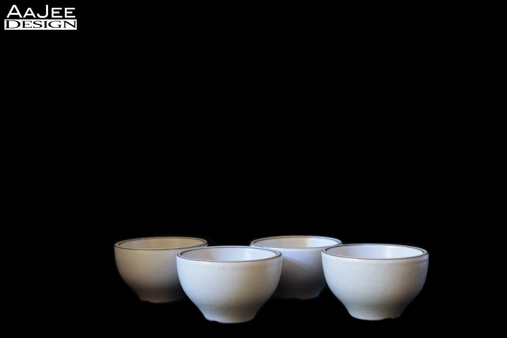 Cor Unum – Set van 4 keramieken schaaltjes, Huis en Inrichting, Keuken | Servies, Gebruikt, Keramiek, Ophalen of Verzenden, Schaal of Schalen