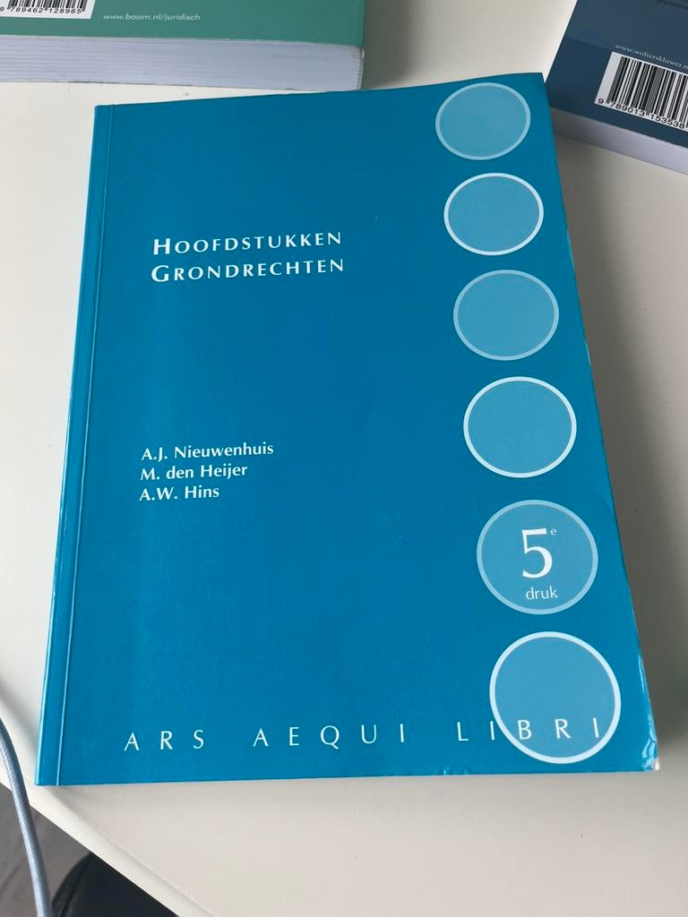 Hoofdstukken grondrechten, Boeken, Studieboeken en Cursussen, Verzenden, Alpha, Zo goed als nieuw, WO