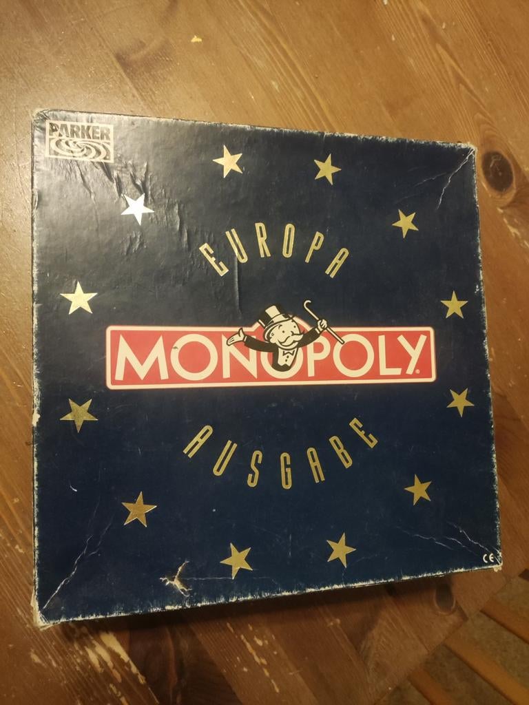 Monopoly Vintage 1991 Europa Editie - Duits, Hobby en Vrije tijd, Gezelschapsspellen | Bordspellen, Vijf spelers of meer, Ophalen