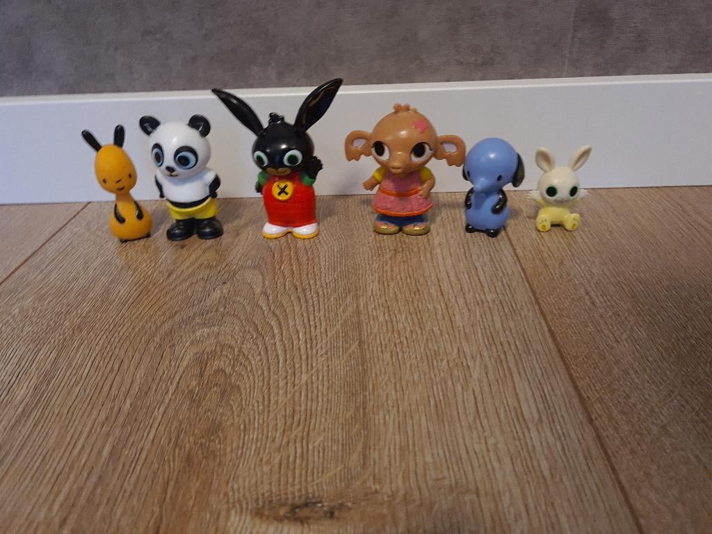 Bing en vriendjes speelfiguren set 6 stuks ZGAN, Ophalen of Verzenden, Zo goed als nieuw