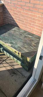 Stevige houten kist (balkon/opbergen/vervoer), Tuin en Terras, Ophalen, Gebruikt, Rechthoekig, Hout