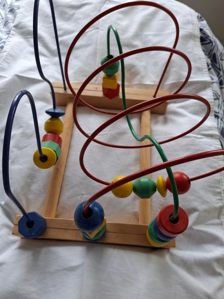 Houten kralenspeeltje., Ophalen, Zo goed als nieuw, Overige typen