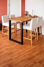 4 barkrukken €77, Huis en Inrichting, Barkrukken, Gebruikt, Met voetsteun, 60 tot 90 cm, Ophalen of Verzenden