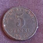 Munt Deutsches Reich 5 Pfennig 1920 Duitsland, Verzenden, Koningin Wilhelmina